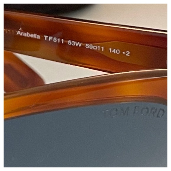 Tom Ford Arabella Blonde Havana Tortoise Shell Sunglasses TF511-53W 5901… - Picture 4 of 9